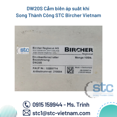 DW20S Cảm biến áp suất khí Song Thành Công STC Bircher Vietnam