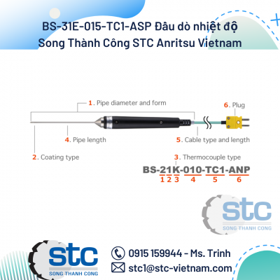 BS-31E-015-TC1-ASP Đầu dò nhiệt độ Songthanhcong Anritsu Vietnam