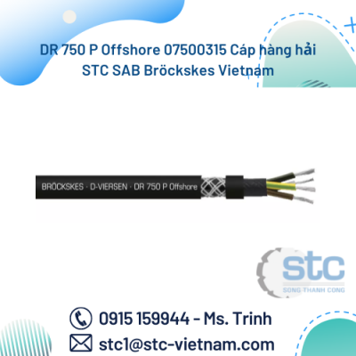 DR 750 P Offshore 07500315 Cáp hàng hải STC SAB Bröckskes Vietnam