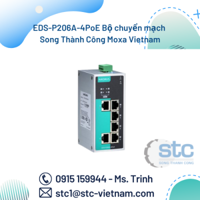 EDS-P206A-4PoE Bộ chuyển mạch Song Thành Công Moxa Vietnam
