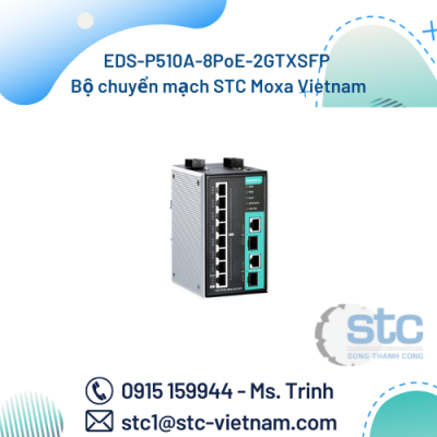 EDS-P510A-8PoE-2GTXSFP Bộ chuyển mạch STC Moxa Vietnam