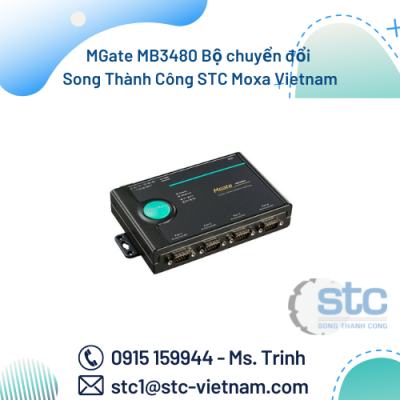 MGate MB3480 Bộ chuyển đổi Song Thành Công STC Moxa Vietnam