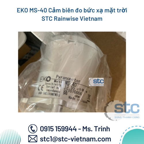 EKO MS-40 Cảm biến đo bức xạ mặt trời STC Rainwise Vietnam