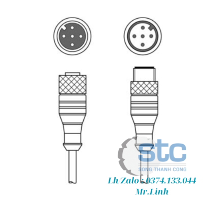 Cáp kết nối KDS U-M12-5A-M12-5A-P1-003-25X  Leuze