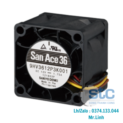 9HV3612P3K001 Quạt làm mát DC SANYO DENKI